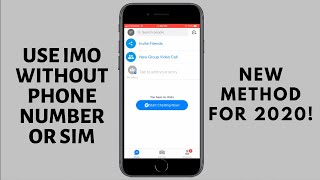 How to Use iMO Without Phone Number or SIM [upl. by Esther]