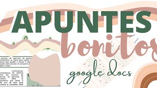 Apuntes Bonitos en Google Docs✨ Fernanda [upl. by Yeliak296]