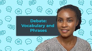 How to debate in English Vocabulary and Phrases [upl. by Melville]