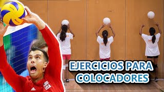 9 EJERCICIOS PARA COLOCADORESLEVANTADORES EN VOLEIBOL 🏐 [upl. by Weasner]