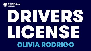 Olivia Rodrigo  drivers license Karaoke With Lyrics [upl. by Carce848]