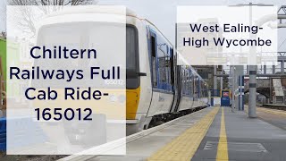 Chiltern Railways Cab Ride  West Ealing to High Wycombe [upl. by Llerot135]