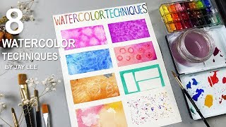 8 Basic Watercolor Techniques for Beginners [upl. by Letha897]