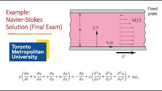 NavierStokes Equation Final Exam Question [upl. by Aneeuqahs928]