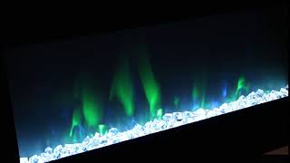 AmberGlo Wall Hanging Electric Fire with LED Light Effect [upl. by Milewski]