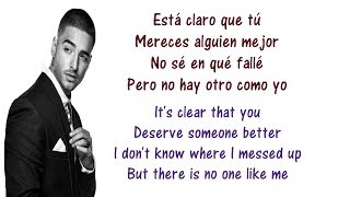 Maluma  El Perdedor Lyrics English and Spanish  Translation amp Meaning  The loser [upl. by Bonnee]