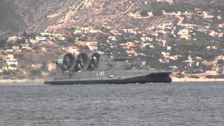 GREEK NAVY HOVERCRAFT KEFALONIA L180 ZUBR CLASS [upl. by Hephzipa]