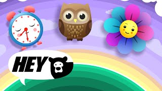 Hey Bear Sensory Bedtime Mobile  Relaxing video  Lullabies [upl. by Edythe]