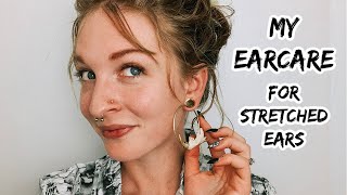 My Ear Care Routine for Stretched Ears [upl. by Vernor251]