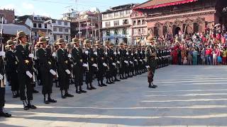 Nepali Army playing National Anthem of Nepal during IndraJatra Celebration [upl. by Lena]