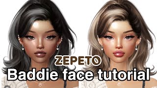 Zepeto face tutorial  baddie brown skin girl [upl. by Bayless]