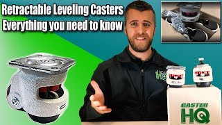 Retractable Leveling Casters  Full Tutorial Video [upl. by Elsey588]