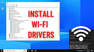 How to install any WiFi Driver on Windows 1087 [upl. by Genni]