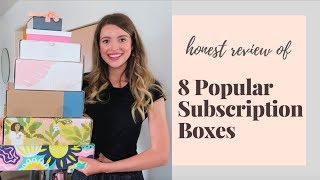 I Honestly Review 8 Popular Subscription Boxes [upl. by Dardani743]