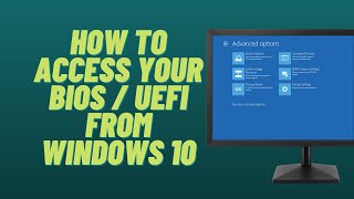 How to Access Your BIOS  UEFI from Windows 10 [upl. by Rehpretsirhc]