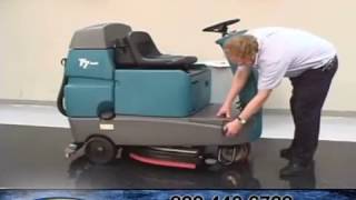 How to Operate The Tennant T7 Rider Floor Scrubber [upl. by Jenkins93]