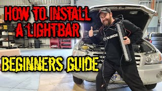 How to install a lightbarspotlights Beginners guide [upl. by Mastrianni]