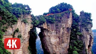 ZHANGJIAJIE China most Amazing National Forest Park Avatar floating mountains Best by drone 4K [upl. by Jenkins]