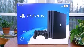 PlayStation 4 Pro Unboxing Setup and First Impressions [upl. by Gilliette]