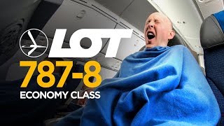 Surviving 11 hours in LOT Polish Airlines 787 economy [upl. by Notyad]