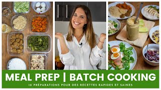 MEAL PREP  10 préparations HEALTHY pour des recettes rapides  GUIDE PRATIQUE [upl. by Nilecoj130]