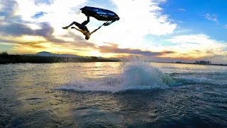 GoPro Freestyle Jet Ski Tricks on a River with Eli Kemnitz [upl. by Wrigley]