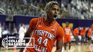 No 4 Illinois dominates No 2 Michigan HIGHLIGHTS  ESPN College Basketball [upl. by Michelina]