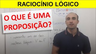 RACIOCÍNIO LÓGICO Aula 1  O que é Proposição [upl. by Cumings]