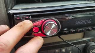 TUTO jvc then reset unit warning check wiring [upl. by Maloy456]