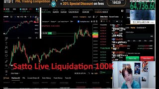 Satto Korean Bitcoin Trader 100K Live Liquidation [upl. by Ailisab]