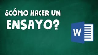 CÓMO HACER UN ENSAYO ACADÉMICO [upl. by Valene]