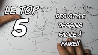 LE TOP 5  Des dessins facile à faire [upl. by Romito645]