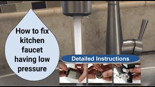 How to fix kitchen faucet having low pressure [upl. by Cissej]