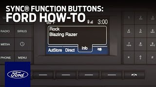 SYNC® Function Buttons  Ford HowTo  Ford [upl. by Oicinoid]