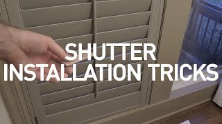 Shutter installation trick [upl. by Damas]