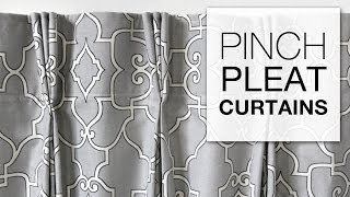 DIY Pinch Pleat Curtains with Pleater Tape [upl. by Robbin]