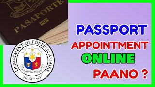 Passport Online Appointment Paano mag Book sa DFA [upl. by Novelc]