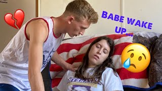 Pass Out Prank On Boyfriend Gone Too Far [upl. by Maible]