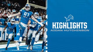 Aidan Hutchinson Season Highlights [upl. by Ilahtan]