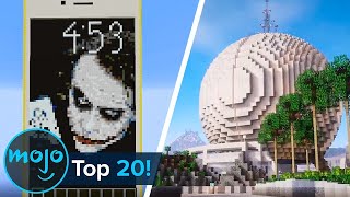 Top 20 Greatest Minecraft Creations [upl. by Ushijima]