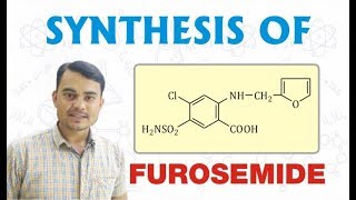 SYNTHESIS OF FUROSEMIDE  PHARMACEUTICAL CHEMISTRY [upl. by Caughey]