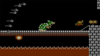 Super Mario Bros NES  All Bosses No Damage [upl. by Ivanna875]