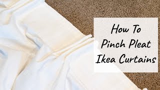 How to Pinch Pleat Ikea Curtains [upl. by Alleoj]