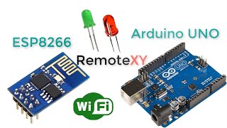 Arduino UNO amp ESP8266 and control using smartphone [upl. by Nnylahs844]