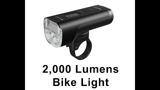 Olight ALLTY 2000  2000 Lumens Road Bike Light [upl. by Aisayt]