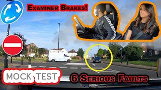 Learner tries turning into a NO ENTRY  6 serious Faults  First Mock Driving Test Isleworth London [upl. by Cupo772]