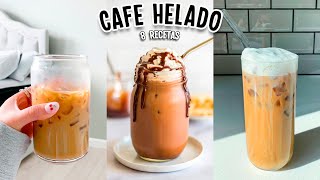 HAZ EL MEJOR CAFE HELADO 8 RECETAS FACILES Tutoriales Belen [upl. by Bilow658]