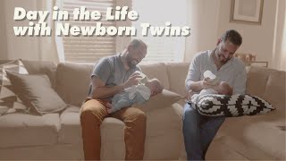 Day in the life with Newborn Twins  Dads via Surrogacy [upl. by Eniarral]