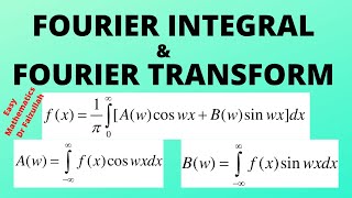 Fourier Integral and Fourier Transform  LECTURE 18 [upl. by Myra]