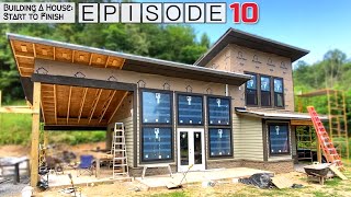 Building A House Start To Finish  Episode 10 Windows Facia and Soffit [upl. by Kazmirci171]